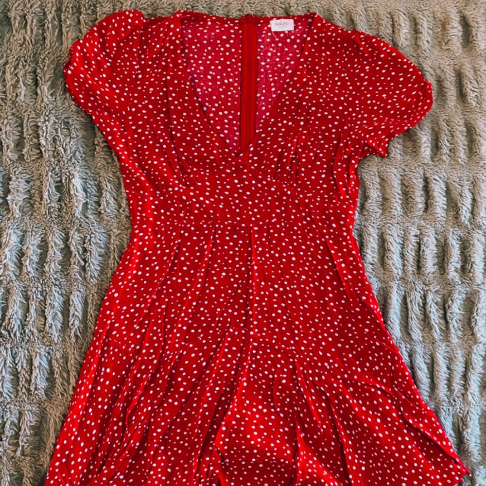 Red Polka Dot Mini Dress